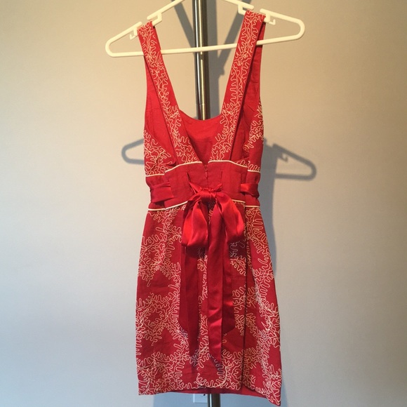 Red and White French Connection Dress - Picture 4 of 4